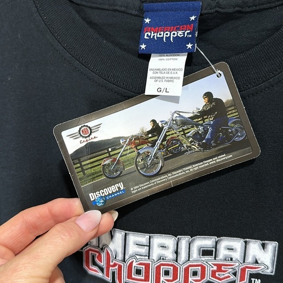 AMERICAN CHOPPER Black Vintage T-Shirt, Size L, NWT - Picture 3 of 6